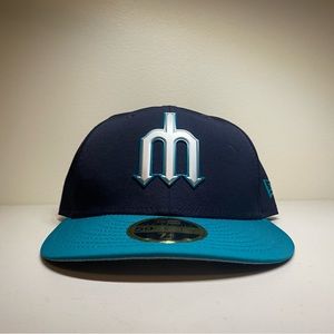 Seattle Mariners Clubhouse New Era Fitted Low Profile Hat 7 5/8